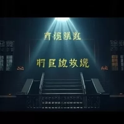樱花视频首屏主推剧场封面，粉白花瓣环绕的屏幕影像与暖色灯光交叠